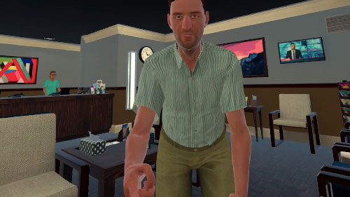 Second direct support professional training scenario in virtual reality